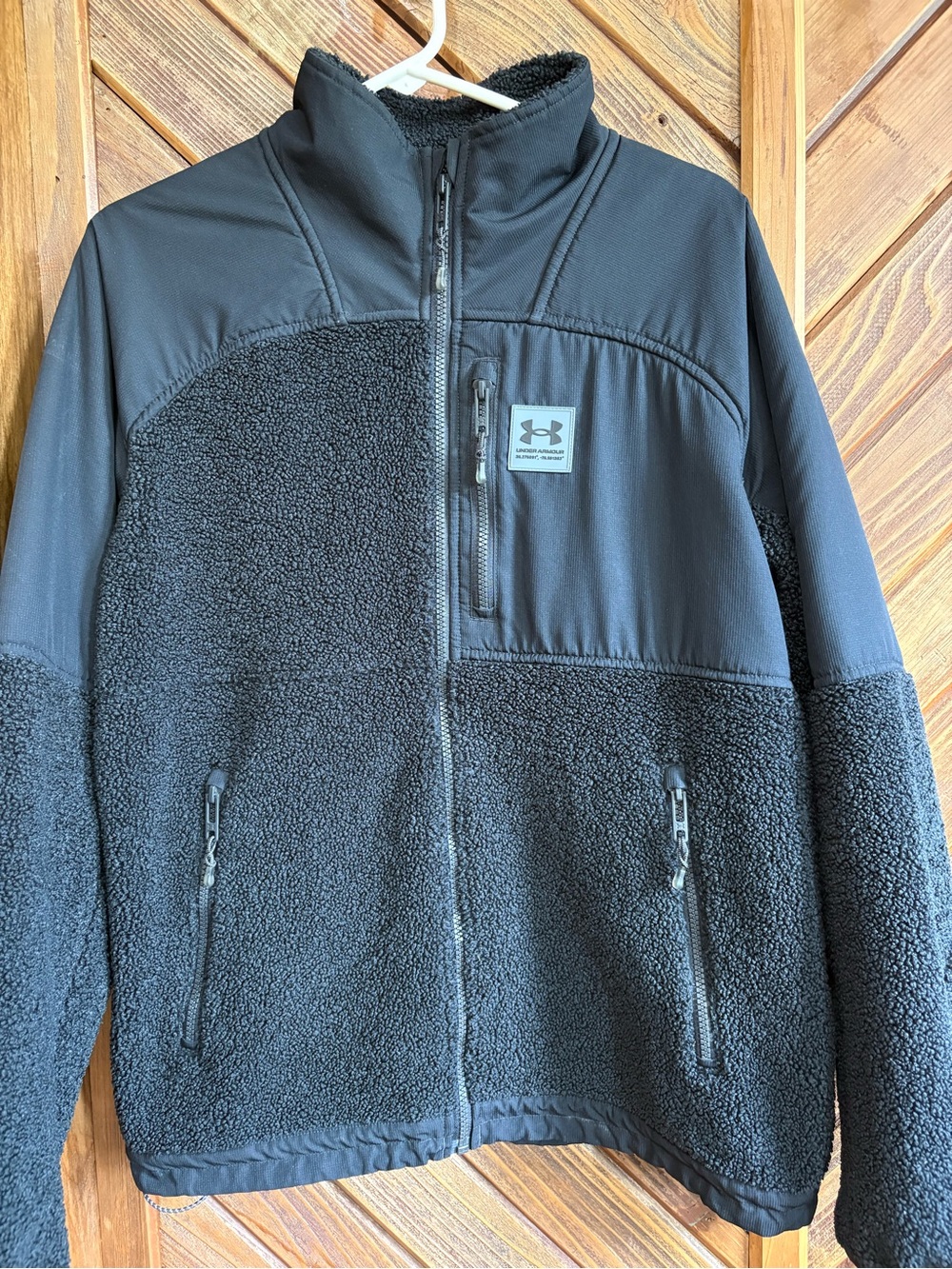 Under Armour Men's Mixed-Media Sherpa Fleece Full-Zip Jacket Size - Medium